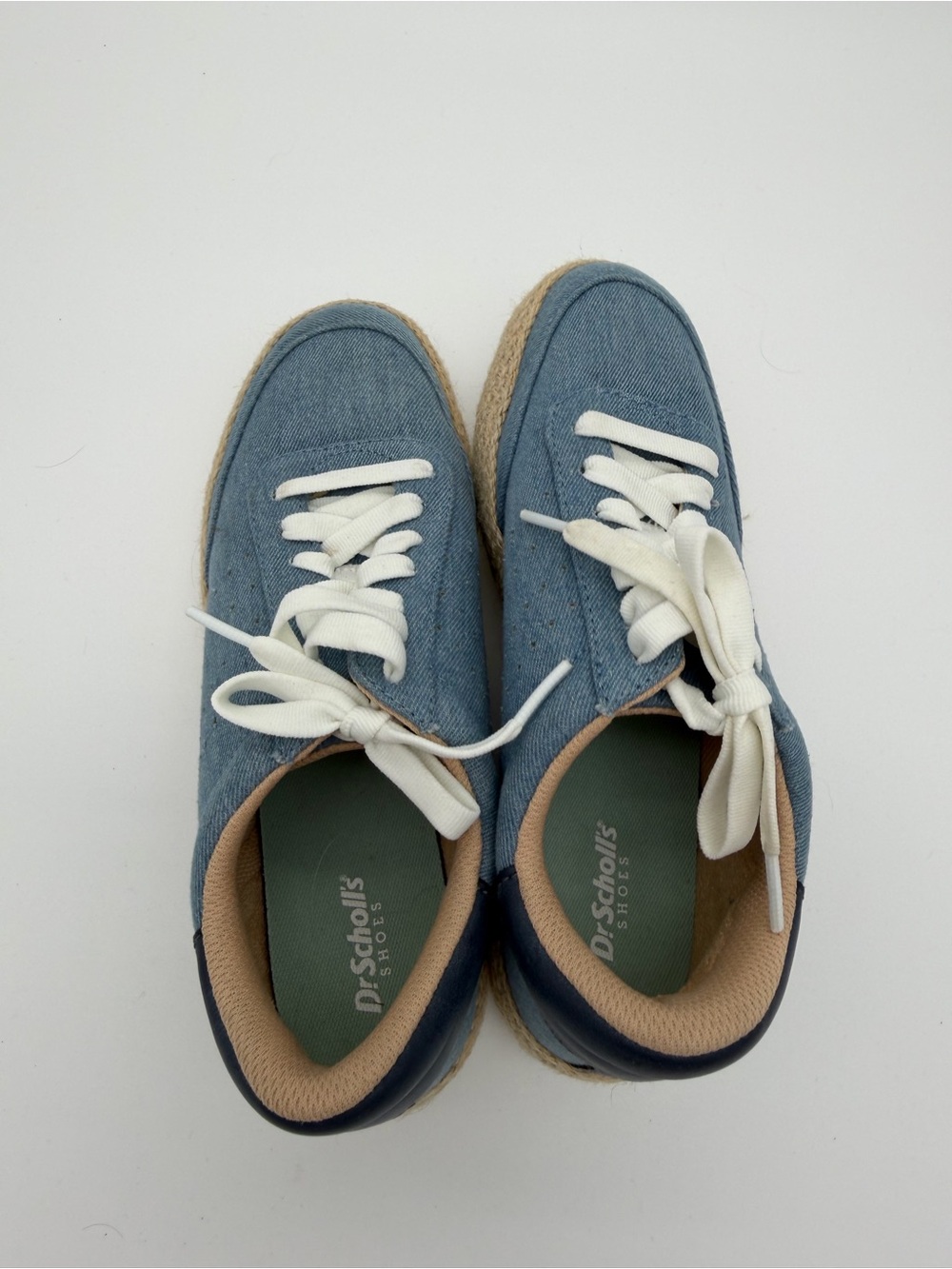 Casual Blue Canvas Women’s Sneakers with Rope-Wrap Sole size 8 - Picture 4 of 8